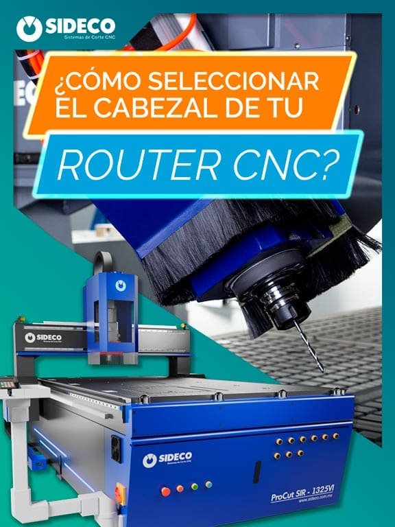 Cómo seleccionar el cabezal de tu router CNC